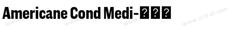 Americane Cond Medi字体转换
